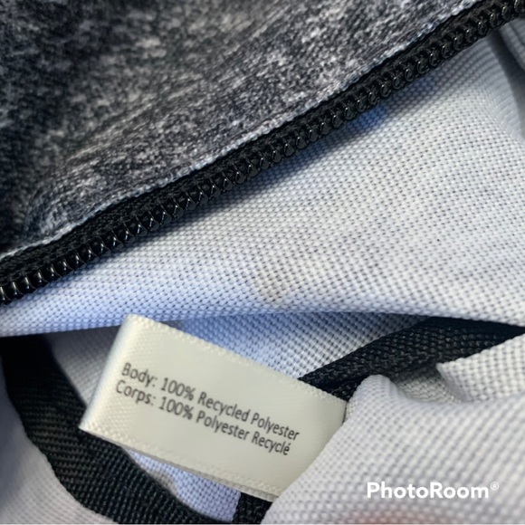 Victoria Secret Pink Foil Logo Weekender Tote Bag Heather Gray Zippered NWT - Picture 12 of 13